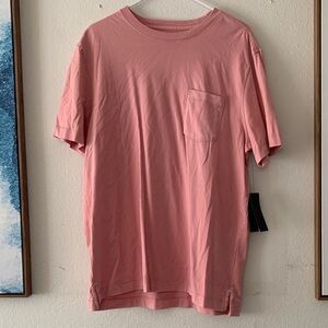 Banana Republic Men's Short Sleeve Pink Tee